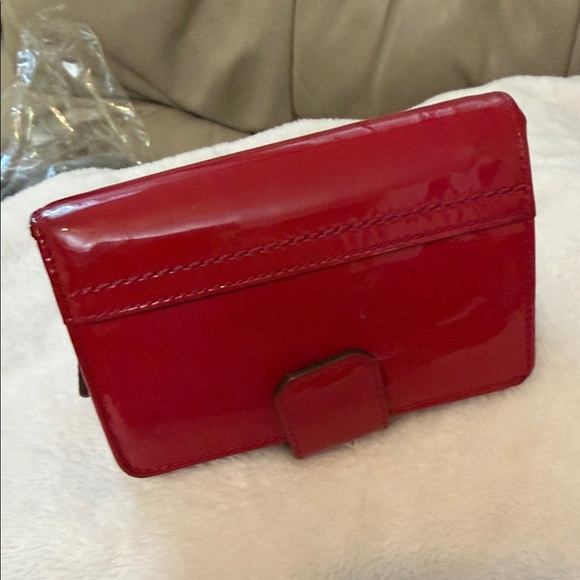 Coach Glossy Cherry Red Wallet - Picture 9 of 9